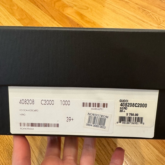 NEW IN BOX Gucci Suede Heeled Loafer Size 39.5 - Picture 9 of 9